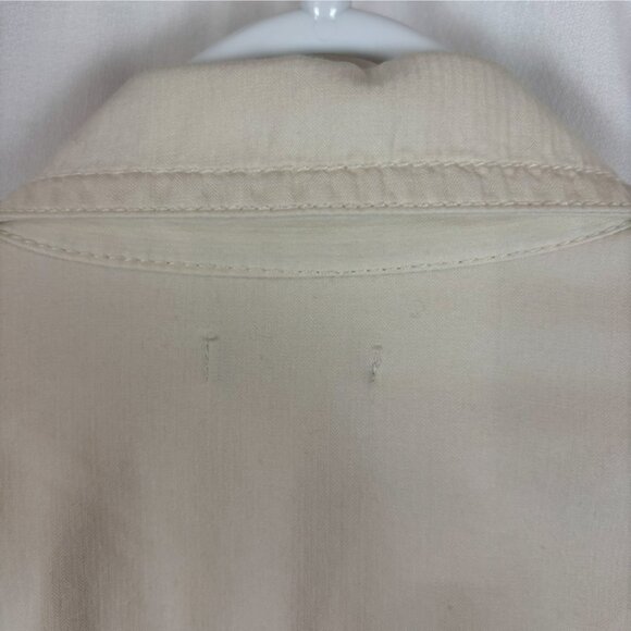 ivory J. CREW Outerwear 4 Pocket Jacket Silk Blended - Picture 10 of 16